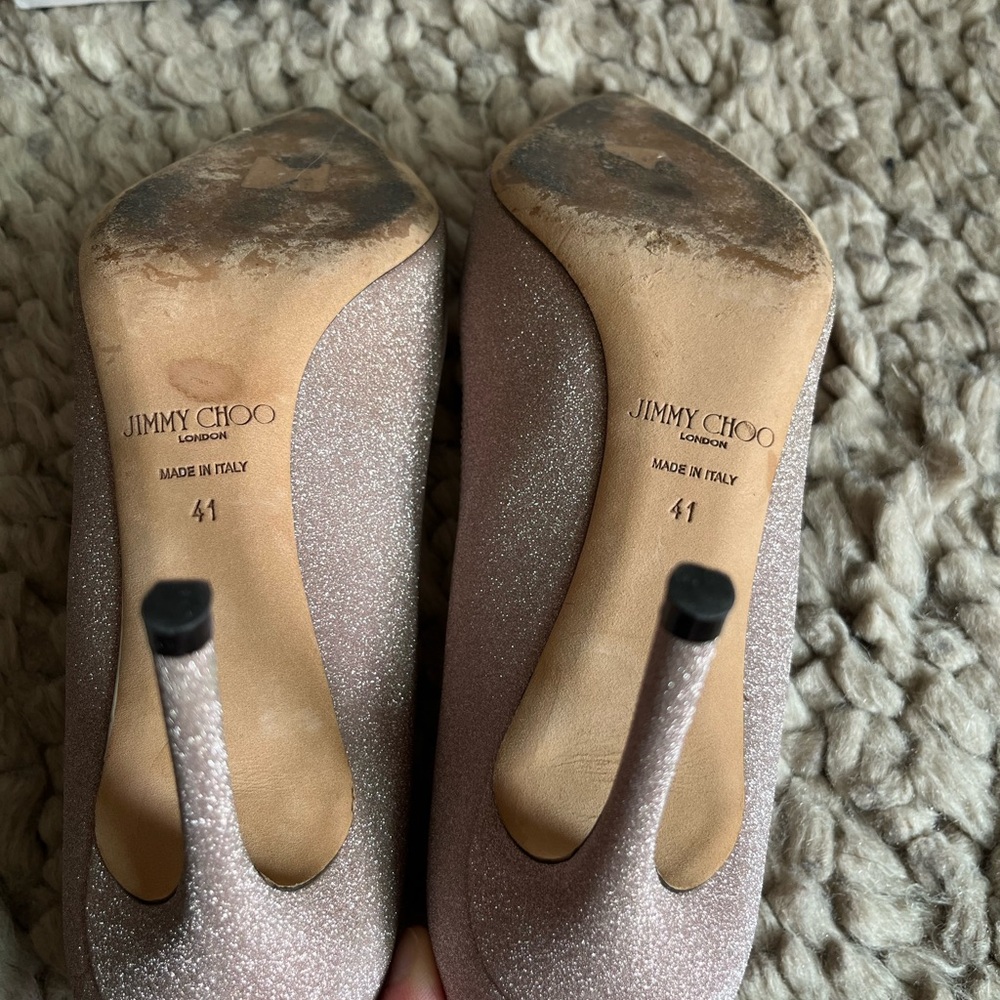 Jimmy Choo Romy 85, sz 41, Ballet Pink, good/fair condition - Picture 3 of 12